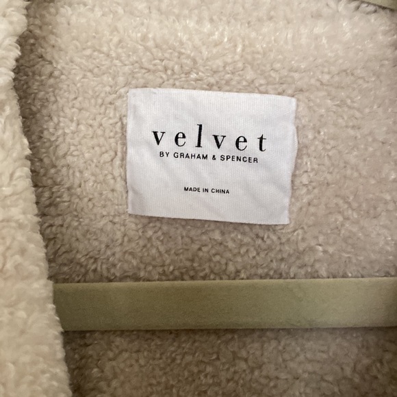 Velvet Black jacket with Sherpa lining - Picture 2 of 7